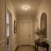 Lampadario LED ASADO, 14W, Diametro 20cm, Luce Calda/Neutra/Fredda, Bianco, Metallo e Acrilico