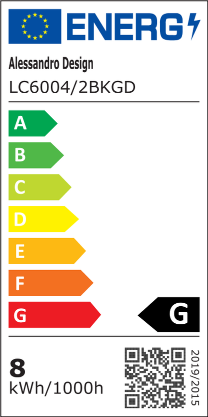 Lampadario LED DASHOGUZ, Ø105cm, 8W, 28 Bracci, Luce Neutra, Metallo e Acrilico, Nero e Oro