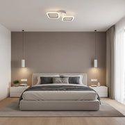 Lampadario LED ERIKA 27W, 2 Quadrati, Luce Neutra, Lampadari LED Applicati Bianco Titolo predefinito Alessandro Design