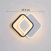 MARCELO Lampadario LED 30W, luce Fredda/Calda/Neutra Bianco Nero