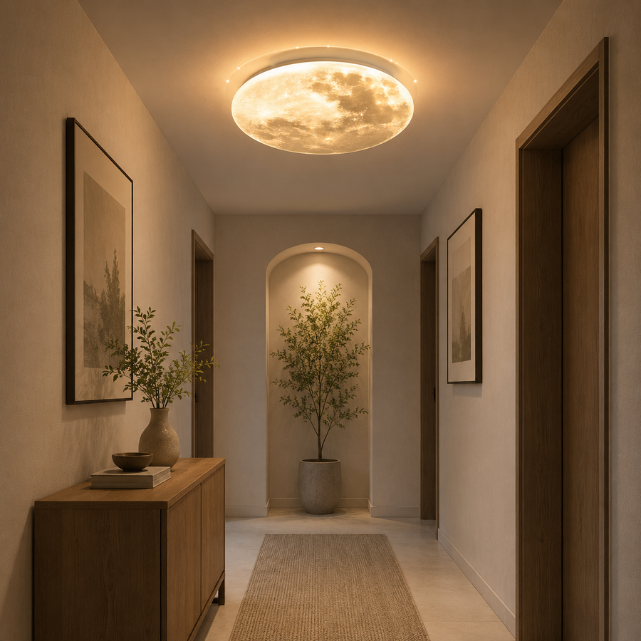 MARTE Lampadario LED 41W, Diametro 30cm, Luce Fredda/Calda/Neutra, Grigio