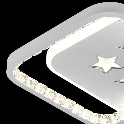 Lampadario LED PERU 38W, 2 Quadrati, Luce Fredda/Calda/Neutra, Lampadari LED Bianchi Titolo predefinito Alessandro Design