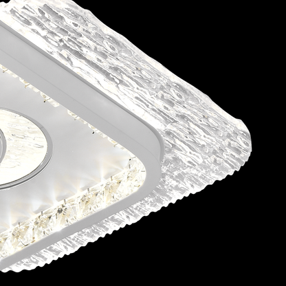 Lampadario LED PERU 38W, 2 Quadrati, Luce Fredda/Calda/Neutra, Lampadari LED Bianchi Titolo predefinito Alessandro Design