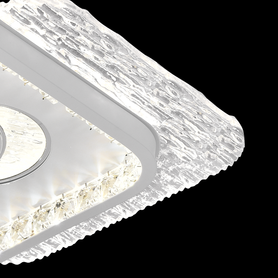 Lampadario LED PERU 38W, 2 Quadrati, Luce Fredda/Calda/Neutra, Lampadari LED Bianchi Titolo predefinito Alessandro Design