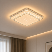QIKIQTAALUK Lampadario LED, 40W, 38 x 38 cm, Luce Calda/Neutra/Fredda, Bianco