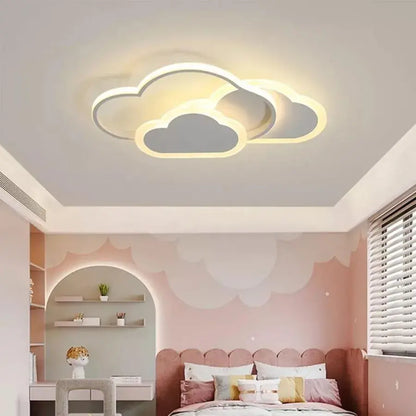 RIOKO Lampadario LED con Telecomando, 48W, 3 Nuvole, Luce Fredda/Calda/Neutra, Dimmerabile, Lampadari LED Bianchi con Telecomando Titolo predefinito Alessandro Design