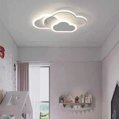 RIOKO Lampadario LED con Telecomando, 48W, 3 Nuvole, Luce Fredda/Calda/Neutra, Dimmerabile, Lampadari LED Bianchi con Telecomando Titolo predefinito Alessandro Design