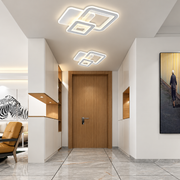 Lampadario LED SQUARE 57W, 3 Quadrati, luce Fredda/Calda/Neutra, Bianco