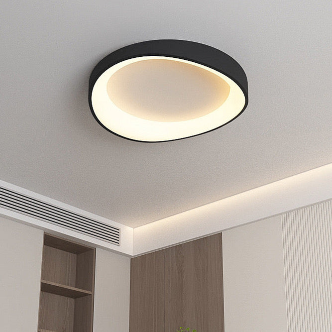 Plafoniera LED con Telecomando, PL103/520BK, 29W, Diametro 50cm, Luce Calda/Fredda/Neutra, Lampadari LED Neri con Telecomando Titolo predefinito Alessandro Design