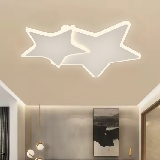 Lampadario a LED con telecomando 41W, Stelle, Luce Fredda/Calda/Neutra, Dimmerabile, Lampadario a LED Bianco con telecomando Titolo predefinito Alessandro Design