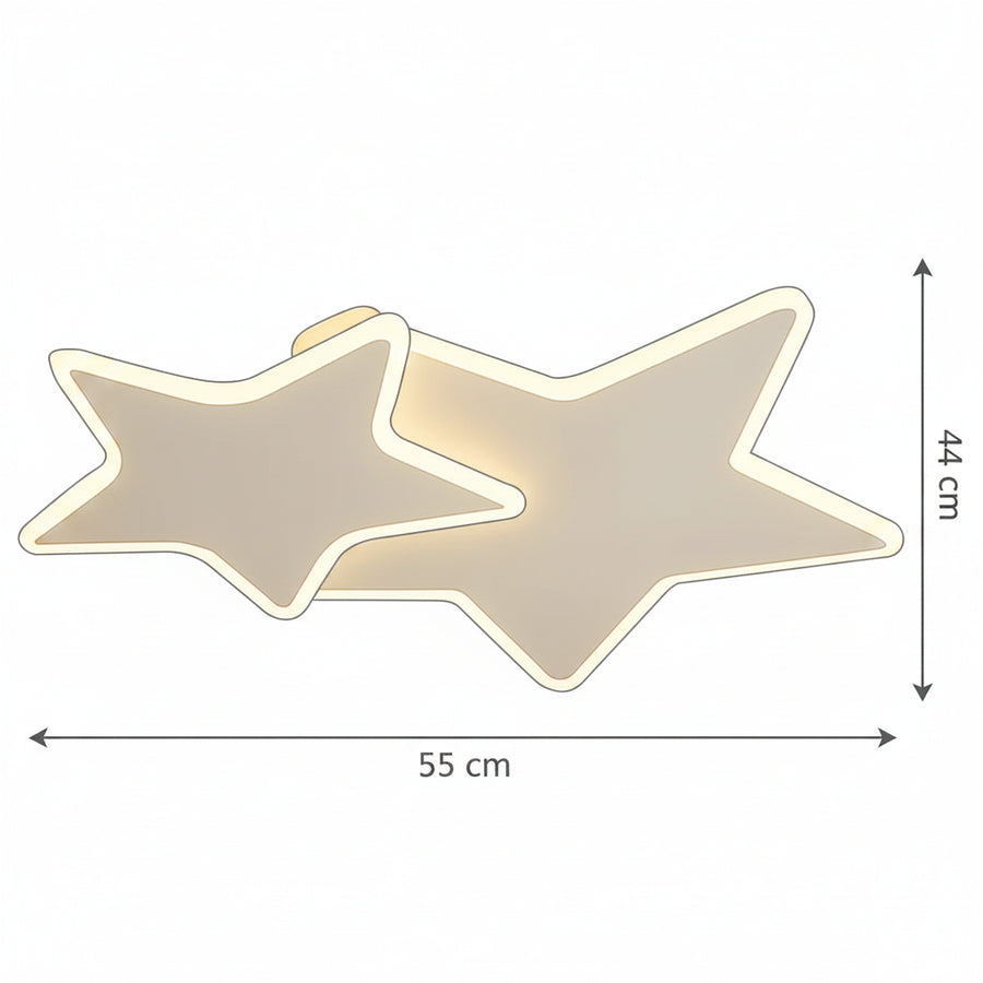 Lampadario a LED con telecomando 41W, Stelle, Luce Fredda/Calda/Neutra, Dimmerabile, Lampadario a LED Bianco con telecomando Titolo predefinito Alessandro Design