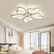Lampadario LED con telecomando BLOSSOM 95W, 5 Petali, Luce Fredda/Calda/Neutra 3000K/4000K/6000K, Dimmerabile, Lampadari LED con Telecomando Bianco, Metallo e Acrilico Titolo predefinito Alessandro Design