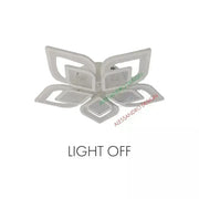 Lampadario a LED con telecomando DALIA 170W, 5 Petali, Luce Fredda/Calda/Neutra, Dimmerabile, Lampadario a LED Bianco con telecomando Titolo predefinito Alessandro Design