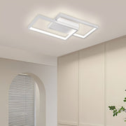 Lampadario a LED con telecomando LANDYN 37W, 2 Quadrati, Luce Fredda/Calda/Neutra, Dimmerabile, Lampadario a LED Bianco con telecomando Titolo predefinito Alessandro Design