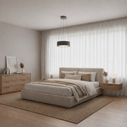 Lampadario LED con telecomando SCHECTE, 3000K/4000K/6000K, 70W, Metallo e plastica, Grigio