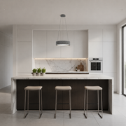 Lampadario LED con telecomando SCHECTE, 3000K/4000K/6000K, 70W, Metallo e plastica, Grigio