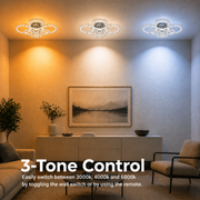 Lampadario LED con telecomando e cristallo NOVA ROTONDA RGB, 8 Cerchi, Luce Fredda/Calda/Neutra, Dimmerabile, Cromo Lucido
