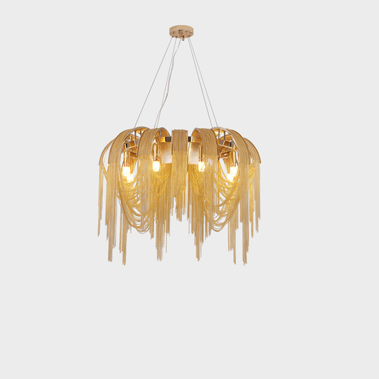 Lampadario MD9020/400GD 4xE14, Diametro 40cm, Oro, Metallo Lampadari Moderni Titolo predefinito Alessandro Design
