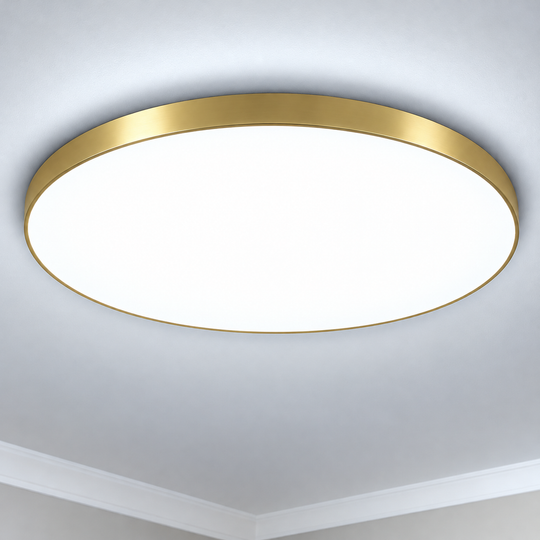 Plafoniera LED SOLIS, D47cm, 70W, Luce Fredda 6000K, Oro