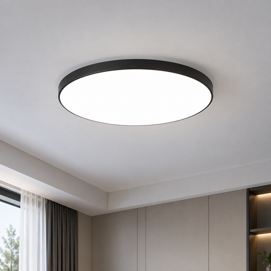 Plafoniera LED SOLIS 37cm 32W Luce Fredda Nera