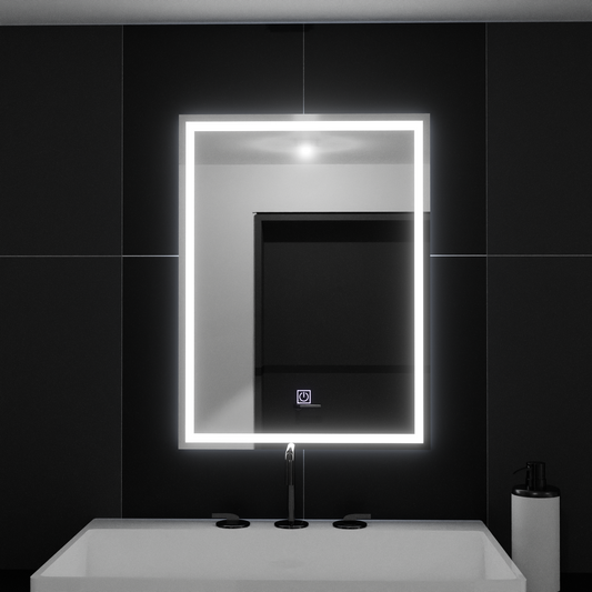 Specchio LED rettangolare, 50x70 cm, FRAME Basic Touch Specchi Korman C Titolo predefinito Alessandro Design