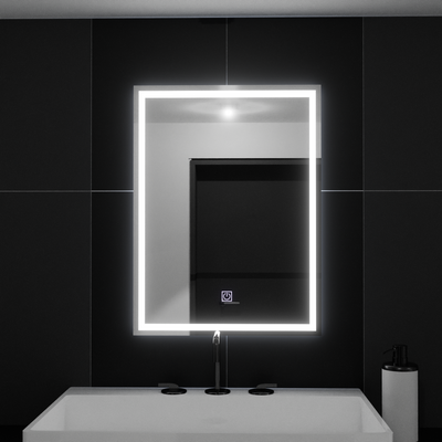 Specchio LED rettangolare, 50x70 cm, FRAME Basic Touch