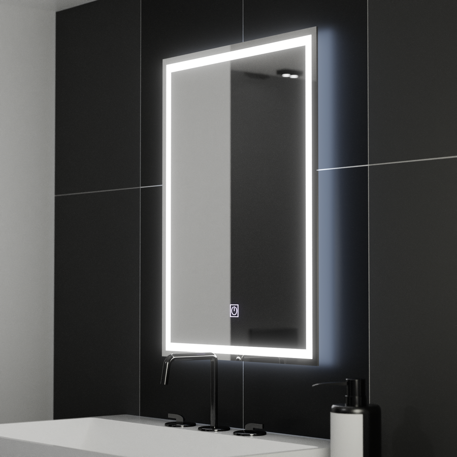 Specchio LED rettangolare, 50x70 cm, FRAME Basic Touch Specchi Korman C Titolo predefinito Alessandro Design