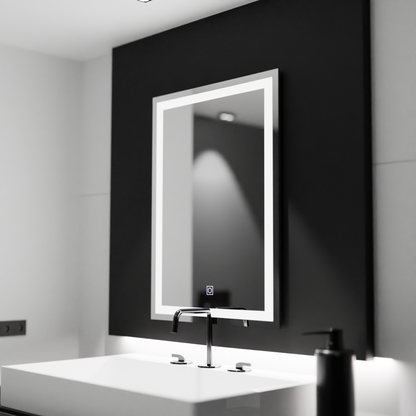 Specchio rettangolare a LED, 60x80 cm, FRAME Basic Touch Specchi Korman C Titolo predefinito Alessandro Design