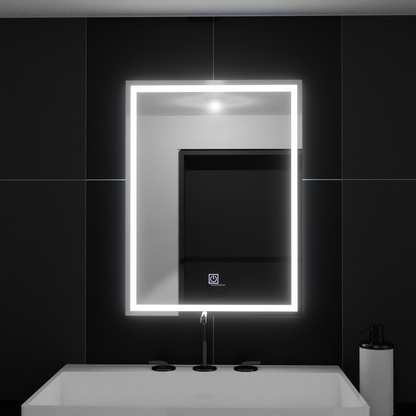 Specchio rettangolare a LED, 60x80 cm, FRAME Basic Touch Specchi Korman C Titolo predefinito Alessandro Design