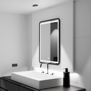 Specchio rettangolare a LED, 60x80 cm, paralume Basic Touch Specchi Korman C Titolo predefinito Alessandro Design