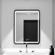 Specchio rettangolare a LED, 60x80 cm, paralume Basic Touch Specchi Korman C Titolo predefinito Alessandro Design