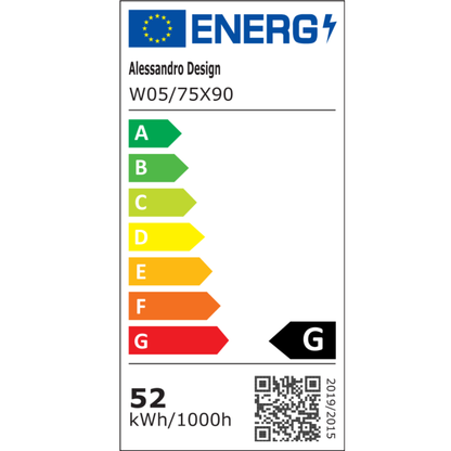 Specchio rettangolare a LED, 75x90 cm, Eclat MotionGlow Marcello, sistema antiappannante, orologio e termometro, lente d'ingrandimento cosmetica, specchi dimmerabili Marcello Titolo predefinito Alessandro Design