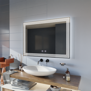 Specchio rettangolare a LED, Demister, 80x60cm, ADIS Basic Touch Specchi Korman E Titolo predefinito Alessandro Design