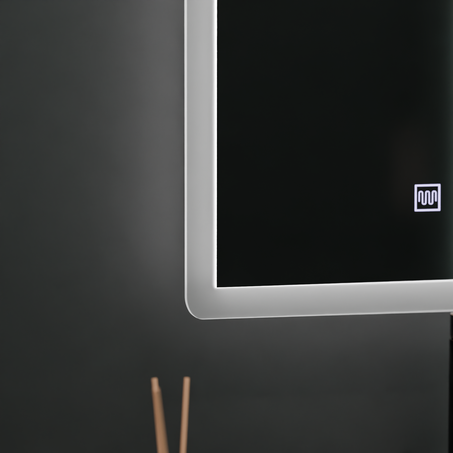 Specchio LED rettangolare, 60x80cm, Touch VENERA, Sistema Demister, Specchi Dimmerabili Korman E Titolo predefinito Alessandro Design