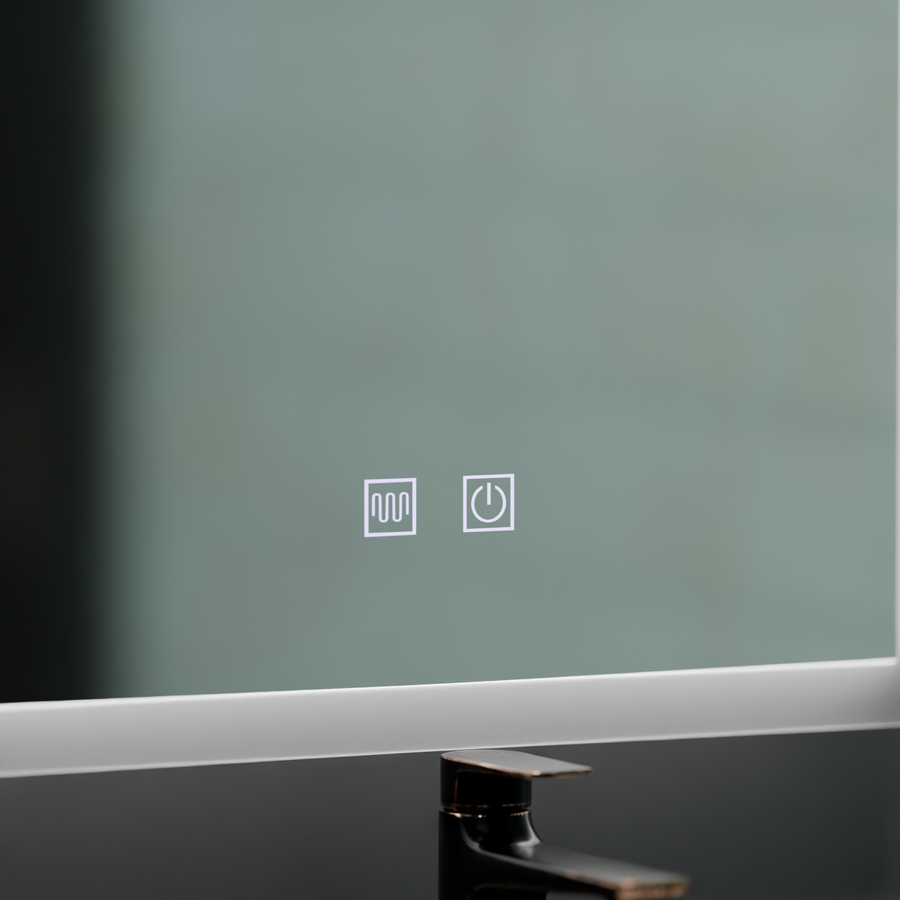 Specchio LED rettangolare, 60x80cm, Touch VENERA, Sistema Demister, Specchi Dimmerabili Korman E Titolo predefinito Alessandro Design