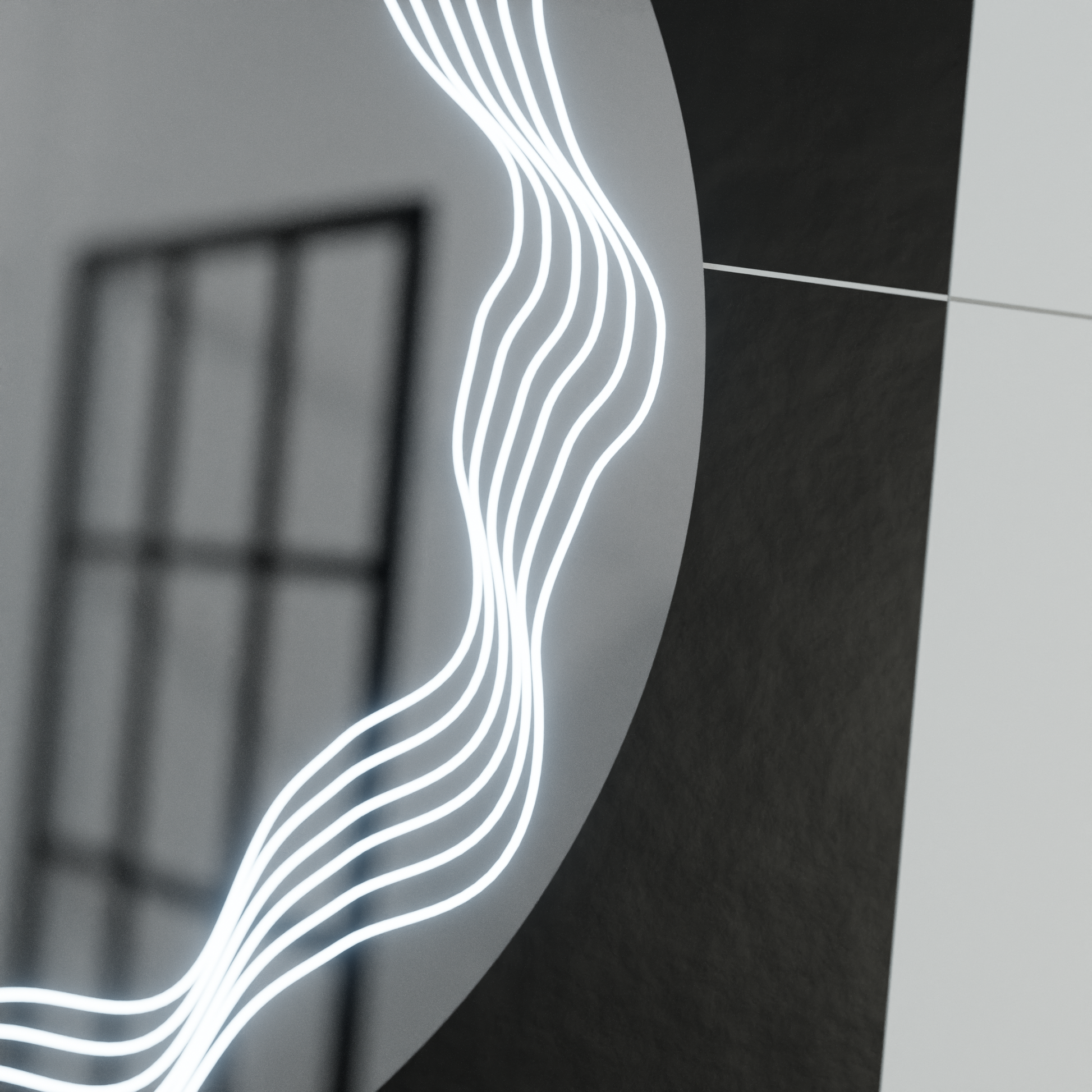 Oglinda LED Rotunda 60cm, Flusso Touch, Sistem Dezaburire, Dimabila Oglinzi Korman E Default Title Alessandro Design