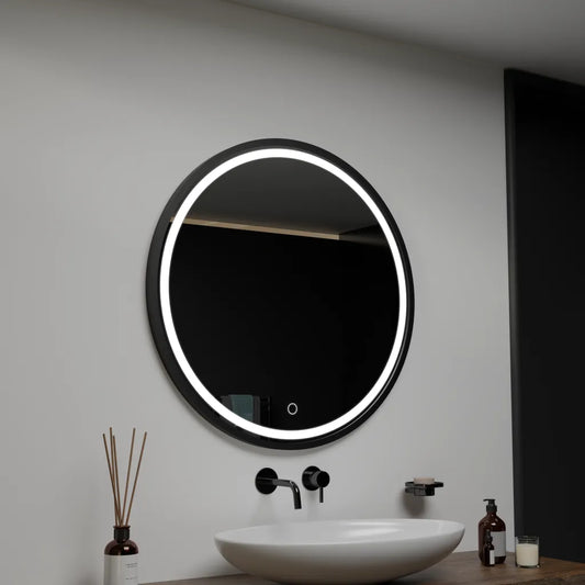 Specchio rotondo a LED 80 cm Piazza Basic Touch Specchi Korman C Titolo predefinito Alessandro Design