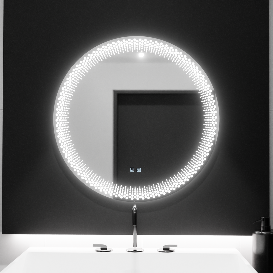 Specchio rotondo a LED 60 cm, Stellaire Touch, sistema Demister, specchi dimmerabili Korman E Titolo predefinito Alessandro Design
