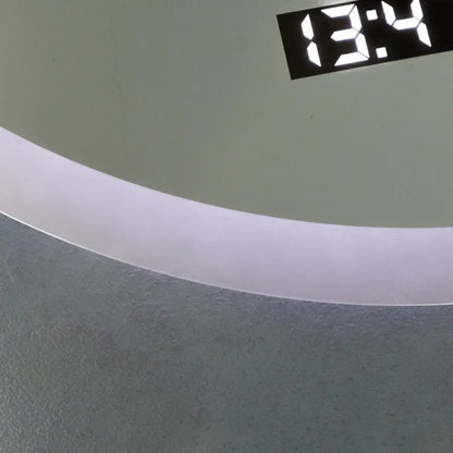 Specchio rotondo a LED 60 cm Giulia Sensore MotionGlow Marcello Sistema antiappannante Orologio e termometro Dimabila Specchi Marcello Titolo predefinito Alessandro Design