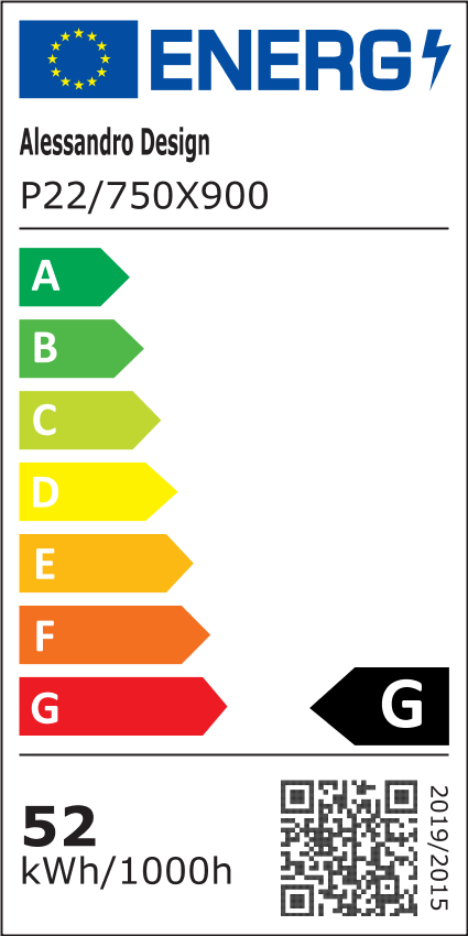 WAMOSK Specchio LED, 52W, 75x90cm, Bianco, Sensore, Luce 3000K, 4000K, 6000K, Sistema antiappannante, Metallo, Funzioni orologio e temperatura