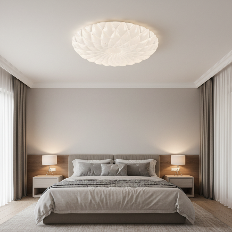 Plafoniera PL154 LED 35 cm, 31W, 3000K / 4000K / 6000K, Bianco, Plafoniere LED in metallo e acrilico Titolo predefinito Alessandro Design