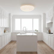 Plafoniera PL154 LED 35 cm, 31W, 3000K / 4000K / 6000K, Bianco, Plafoniere LED in metallo e acrilico Titolo predefinito Alessandro Design