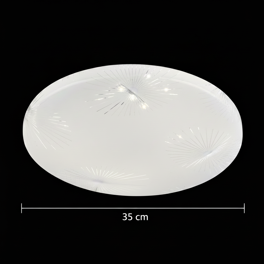 Plafoniera LED 35 cm, 31W, 3000K / 4000K / 6000K, Bianco, Metallo e Acrilico Plafoniere LED Titolo predefinito Alessandro Design