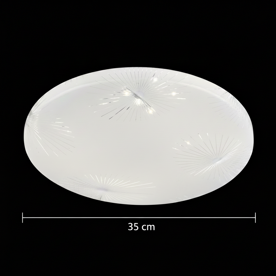 Plafoniera LED 35 cm, 31W, 3000K / 4000K / 6000K, Bianco, Metallo e Acrilico Plafoniere LED Titolo predefinito Alessandro Design