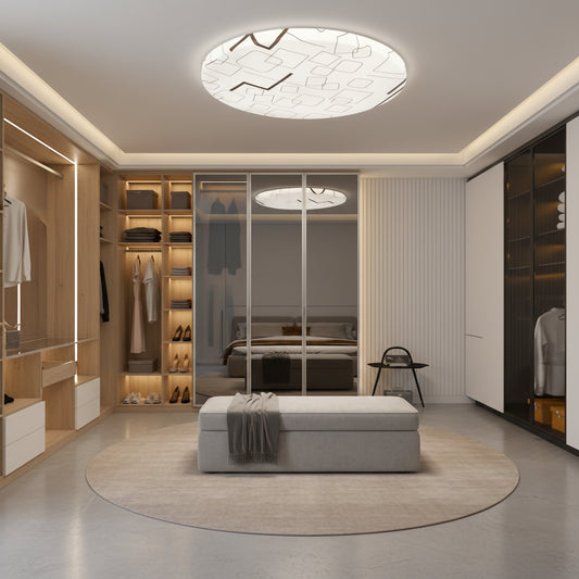 Plafoniera LED 23 cm, 22W, 3000K / 4000K / 6000K, Bianco, Metallo e Acrilico Plafoniere LED Titolo predefinito Alessandro Design