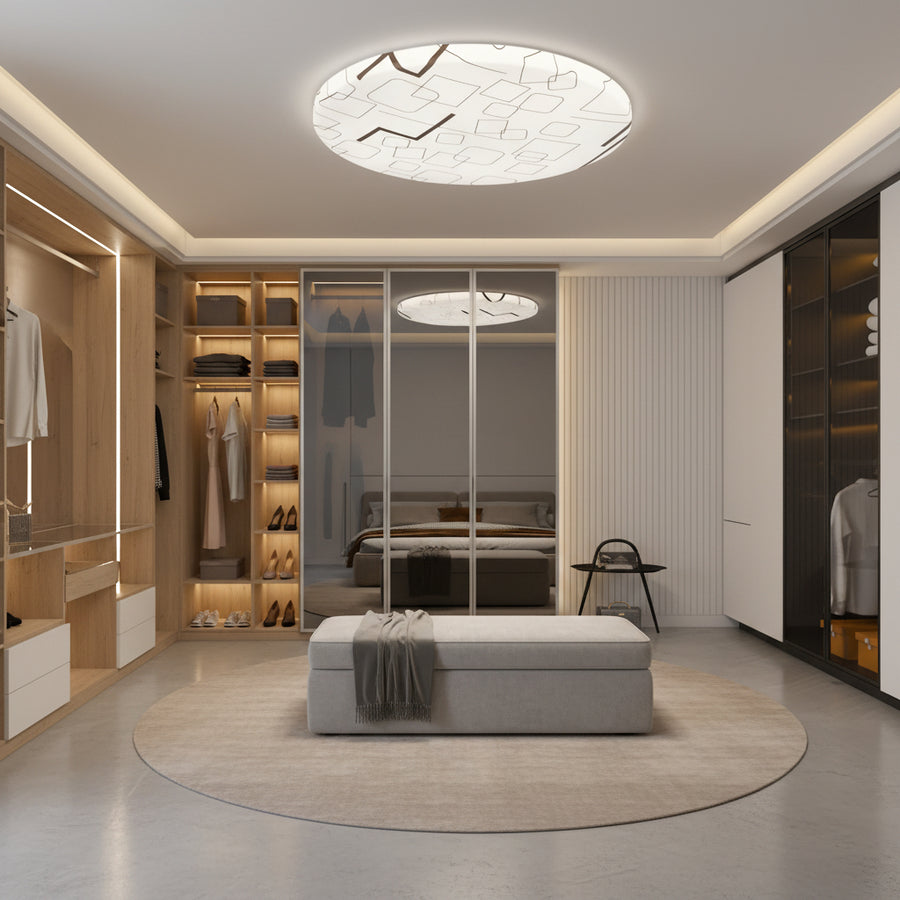 Plafoniera LED 23 cm, 22W, 3000K / 4000K / 6000K, Bianco, Metallo e Acrilico Plafoniere LED Titolo predefinito Alessandro Design
