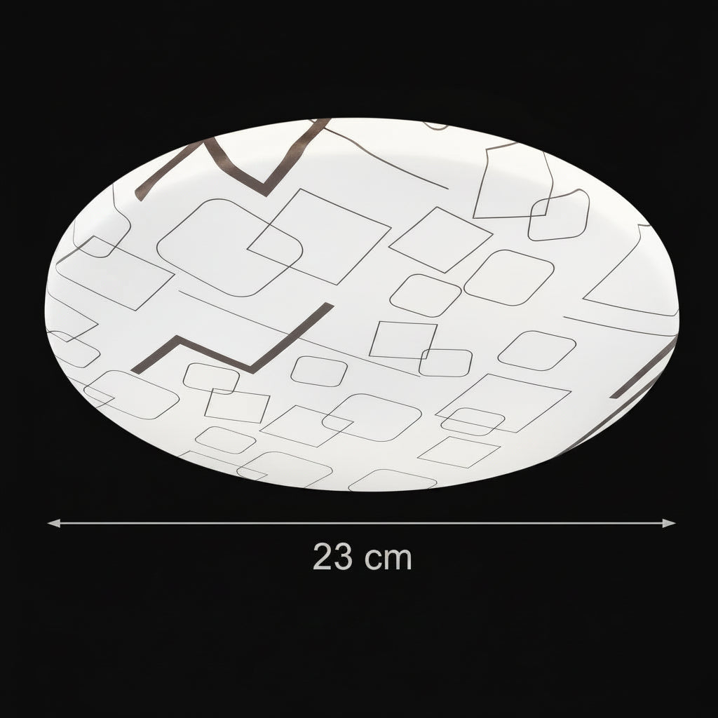 Plafoniera LED 23 cm, 22W, 3000K / 4000K / 6000K, Bianco, Metallo e Acrilico Plafoniere LED Titolo predefinito Alessandro Design