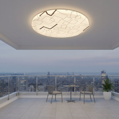 Plafoniera LED 23 cm, 22W, 3000K / 4000K / 6000K, Bianco, Metallo e Acrilico Plafoniere LED Titolo predefinito Alessandro Design