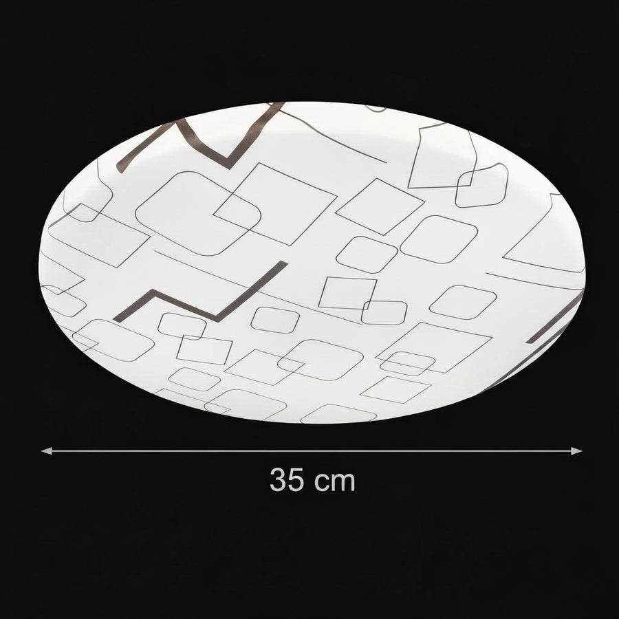 Plafoniera LED 35 cm, 31W, 3000K / 4000K / 6000K, Bianco, Metallo e Acrilico Plafoniere LED Titolo predefinito Alessandro Design