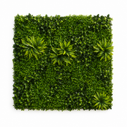 Pannello di recinzione in legno di bosso vivente con piante artificiali, 100 x 100 cm, verde